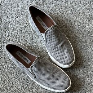 Steve Madden Perforated Gray Men's Loafers